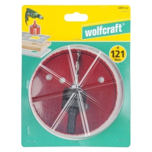 Carota bimetal Wolfcraft 5497000, diametru D 121 mm, adancime de taiere 40 mm - Img 2