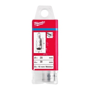 Carote HSS 30 mm Milwaukee (Lungime totală (mm): 30, Ø (mm): 20) - Img 2