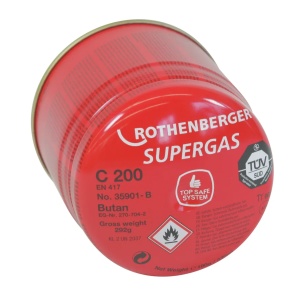 Cartus de gaz cu valva supergaz Rothenberger C200 B