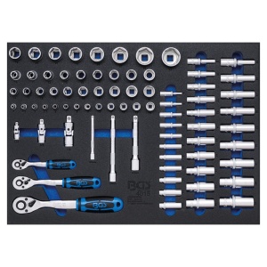 Carucior pentru scule, 8 sertare, cu 296 scule - Img 2