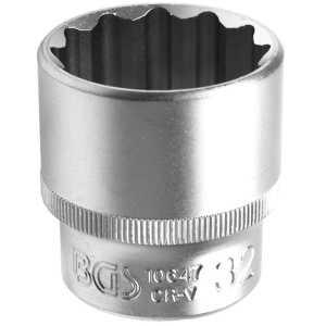Cheie tubulara BGS 12 puncte (dublu hexagon), 32mm, 1/2" - Img 1