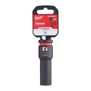 Cheie tubulara de impact 1/2" MILWAUKEE SHOCKWAVE™ IMPACT DUTY - lungi 13 mm L78mm - Img 2