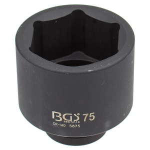 Cheie tubulara de impact BGS 75mm, 1"