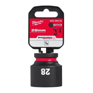 Cheie tubulara de impact MILWAUKEE 1/2" SHOCKWAVE™ IMPACT DUTY 28 mm L42mm - Img 2