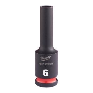 Cheie tubulară de impact MILWAUKEE SHOCKWAVE™ IMPACT DUTY, 3/8" IMPACT SOCKET DEEP 6mm L65mm - Img 1