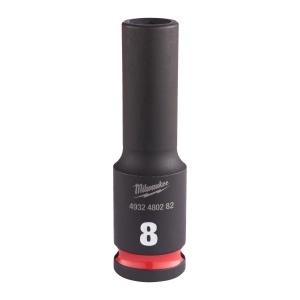 Cheie tubulară de impact MILWAUKEE SHOCKWAVE™ IMPACT DUTY, 3/8" IMPACT SOCKET DEEP 8mm L65mm