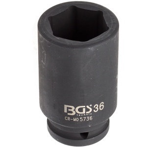 Cheie tubulara lunga de impact BGS 36mm, 3/4" - Img 1