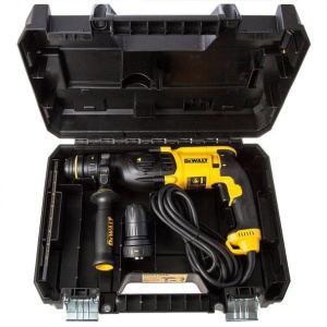 Ciocan rotopercutor Dewalt D25144K, SDS Plus, 900 W, 3.0 J, 0 - 1450 rpm, doua mandrine interschimbabile - Img 4