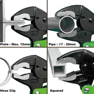 Cleste autoblocant cu extractor suruburi uzate, reglare automata, ENGINEER PZ-67, 175 mm - Img 2