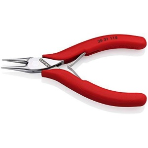 Cleste electronica, cioc rotund, KNIPEX, 115 mm - Img 2