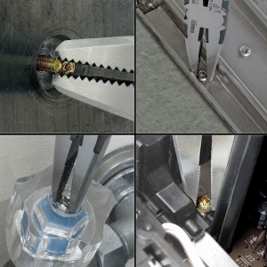 Cleste nas lung extragere suruburi rupte ENGINEER PZ-60, 193 mm, fabricat in Japonia - Img 3