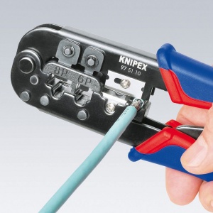Cleste pentru sertizat mufe RJ 11/12/45, KNIPEX, 190 mm - Img 2