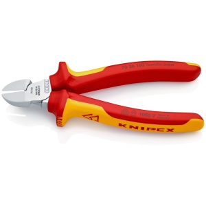 Cleste sfic, cromat, izolata la 1000 V, KNIPEX, 160 mm - Img 2