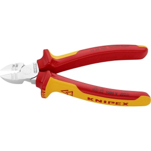 Cleste sfic pentru dezizolat, izolat la 1000 V, cromat, KNIPEX, 160 mm - Img 2
