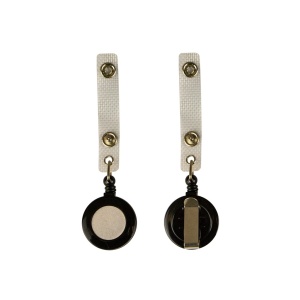 Clip din plastic cu fir retractabil pentru portecuson - Img 1