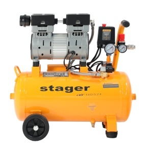 Compresor aer Stager Air 14DS24 24L, 8bar, 135 L/min, monofazat, angrenare directa, silentios - Img 2