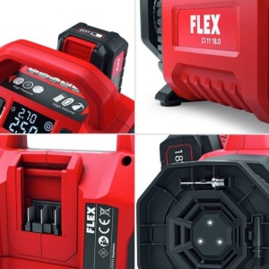 Compresor de aer Flex CI 11 18.0, 506648, compatibil cu acumulatori Li-Ion 18 V, 408 l/min, 11 bar - Img 6