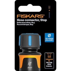 Conector furtun STOP 1/2-5/8" (13-15 mm), Fiskars, din plastic - Img 6