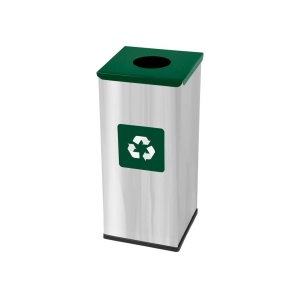 Coș inox colectare selectivă Eko Square Prestige 60 L - Img 3