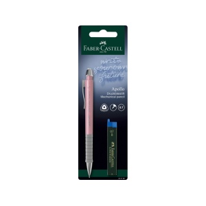 Creion mecanic 0.7 mm rose Apollo + mine Faber-Castell 1 buc/blister - Img 4