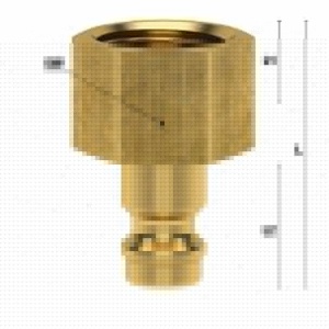 Cupla rapida standard tata Ludecke ES_38_NI, DN 7.2, filet interior G 3/8" - Img 2