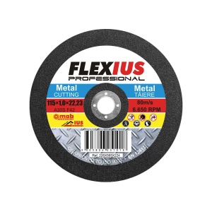 Disc abraziv IUS pentru taiere metal TM8 - Ø A: 125 mm