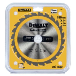 Disc Dewalt DT1944 pentru fierastrau circular, D 190x30x1.8 mm, 24 dinti, pentru utilizare generala, seria Dewalt Construction - Img 2