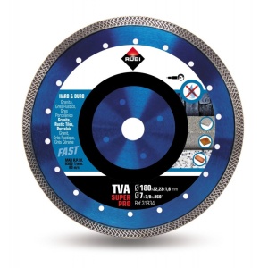 Disc diamantat pt. materiale foarte dure 180mm, TVA 180 SuperPro - RUBI-31934
