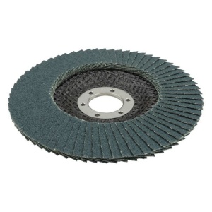 Disc lamelar Wolfcraft 5654000, granulatie 60, profil convex, zirconiu, 125X22.23 mm - Img 1