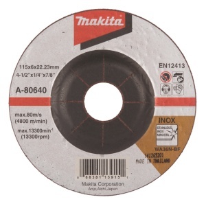 Disc polizare inox Makita, 115x22.2x6 mm