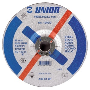 Disc polizare pentru otel Unior 180x8x22mm