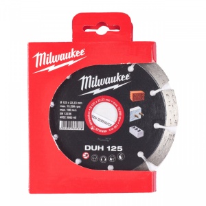 Discuri diamantate DUH Milwaukee, beton armat, pavaj, zidarie (Diametru interior disc (mm): 22.23, Tip: DUH 125, Diametru disc (mm): 125, Înălțime segment (mm): 10) - Img 2