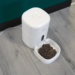 Dispenser hrană animale WiFi Tellur Smart, Cameră UltraHD, 4L, Alb - Img 7