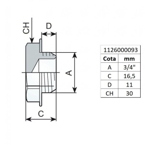Dop cu filet 3/4" tip 295/5 - Img 3