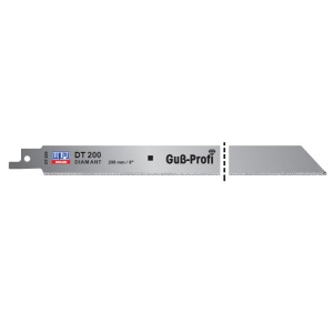 DT 200 Panza HCS/CV pentru fierastrau sabie pentru materiale de constructii si placi ceramice / 3 bucati, DIM 200 x 19 x 1.05 mm
