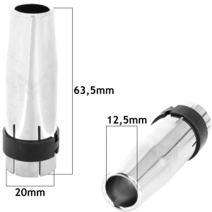Duza gaz conica 12,5 x 63,5 mm pentru pistolet M24 - Img 2