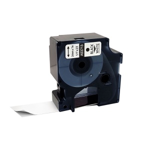 Etichete 24mm x 7m negru alb compatibile Dymo S0720930 53713, pentru gama Dymo Labelamanger