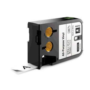 Etichete industriale vinil 19mm x 7m negru alb DYMO XTL 1868752