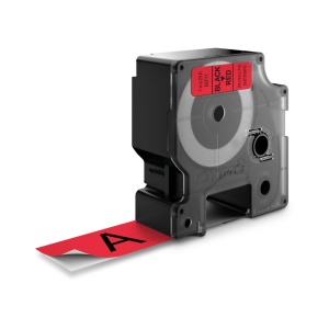 Etichete standard 24mm x 7m negru rosu DYMO LabelManager D1 S0720970 53717