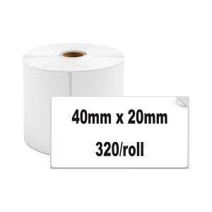 Etichete termice 40 x 20 mm plastic alb pentru imprimanta AIMO Phomemo M110 M200 M220 300 etichete - Img 2