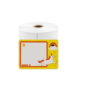 Etichete termice scolare 40 x 30 mm model UNICORN pentru imprimanta AIMO Phomemo M110 M200 M220 230 etichete