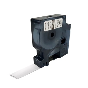 Etichete tub termocontractibil alb 9mm x 1.5m compatibile Dymo 18053