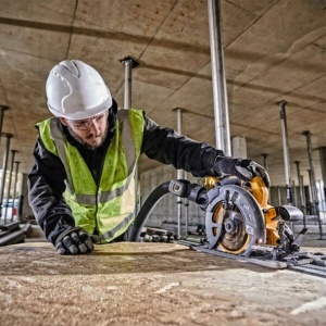 Fierastrau circular Dewalt DCS579T2 cu 2 acumulatori Li-Ion XR FLEXVOLT 54 V 6.0 Ah, 190 mm, in valiza TSTAK - Img 6