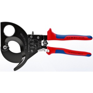 Foarfeca cu clichet pentru cabluri, KNIPEX, 280 mm - Img 3