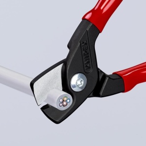 Foarfece de taiat cabluri Cu, Al, KNIPEX, 160 mm - Img 4