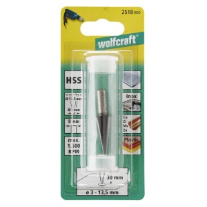Freza de gaurire Wolfcraft 2518000, 3-13x30 mm, tija 8 mm - Img 2