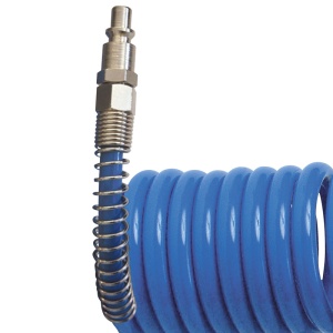 Furtun spiralat din poliamida PNEUTEC, 10m, 8x10mm, cuple rapide - Img 2