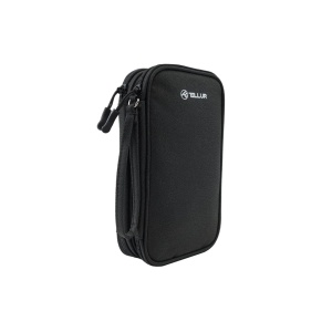 Geantă Tellur pentru organizare cabluri și accesorii, 21 x 12,5 x 6 cm, poliester, negru - Img 2