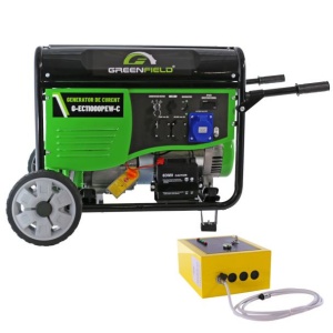 Generator de curent pe benzina Greenfield G-EC11000PEW-C+ATS_11000, portabil, 230V, 9.2 kVA, pornire electrica automatizata, cu panou ATS - Img 2