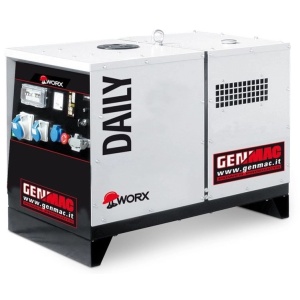 Generator insonorizat GENMAC Daily G7000KS-M MA Pmax. 7.0 kVA 400V, Kohler, QFDP-RGK30-PT7+AVR+GP - Img 1